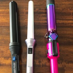 Lot of large sized curling irons